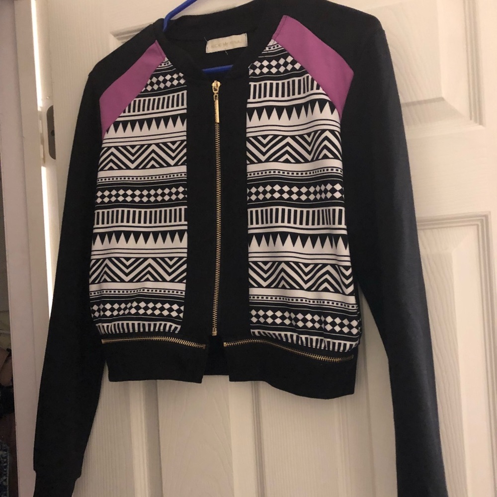Nicki Minaj Black White Purple Jacket